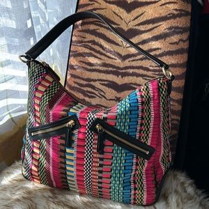 Vera Bradley colorful nylon shoulder bag